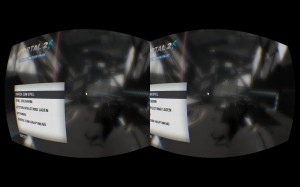 Andere VR-Treiber: Das Menü ist durch das HMD nicht zu erkennen.